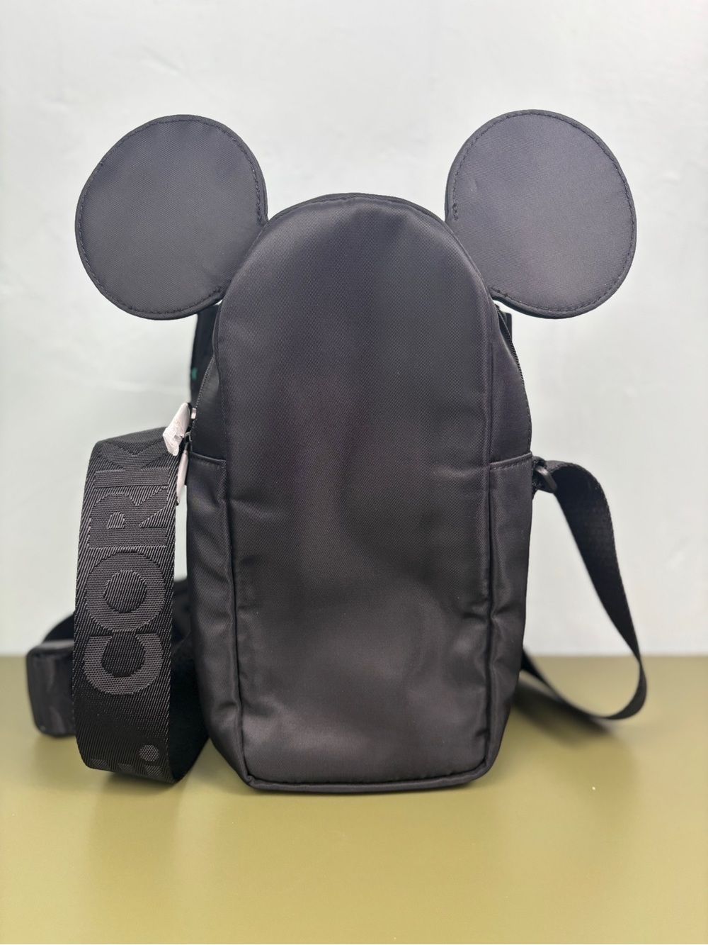 NWT Disney Corkcicle Black Mickey Ears Crossbody Sling Water Bottle Bag